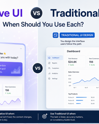 Generative UI vs Traditional UI Design: When Should You Use Each?